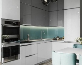 Tủ Bếp Acrylic Bóng Gương An Cường