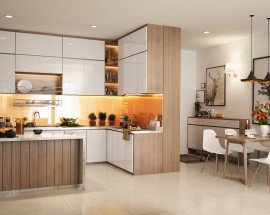 Tủ Bếp Acrylic Đẹp Giá Rẻ Thủ Đức