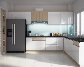 Tủ Bếp Chữ L Đẹp Hiện Đại