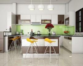 Tủ Bếp Chữ U Đẹp Hiện Đại