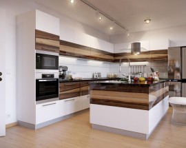 MẪU TỦ BẾP ACRYLIC SANG CHẢNH NỔI BẬT