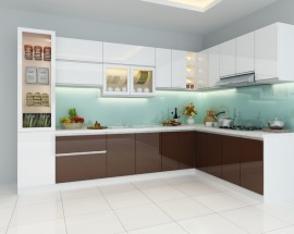 Tủ Bếp Gỗ Acrylic Đẹp Quận Thủ Đức