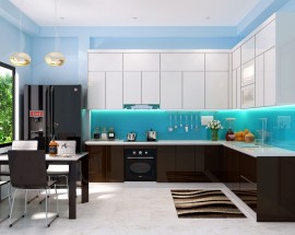 Tủ Bếp Gỗ Acrylic Giá Rẻ Thủ Đức