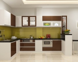 Tủ Bếp Gỗ Acrylic Giá Rẻ Thủ Đức