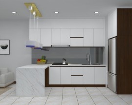 Tủ Bếp Gỗ Acrylic Giá Rẻ Tp.Hcm