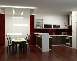 Tủ Bếp Gỗ Chữ U Đẹp