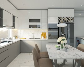 Tủ Bếp Gỗ Công Nghiệp Giá Rẻ
