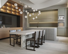 Tủ Bếp Gỗ Hiện Đại Giá Rẻ Hcm