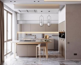 Tủ Bếp Gỗ Hiện Đại Giá Rẻ Tại Tp.Hcm