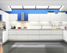 Tủ Bếp Gỗ Laminate Chữ U Hiện Đại