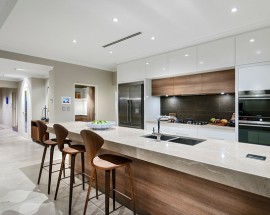 Tủ Bếp Laminate Kết Hợp Acrylic