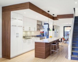 Tủ Bếp Laminate Vân Gỗ