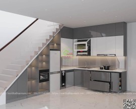 Tủ Bếp Màu Xám Đẹp