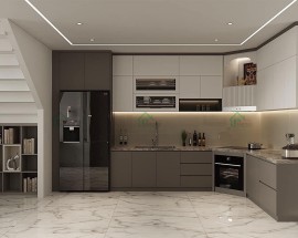 Tủ Bếp Nhựa Laminate