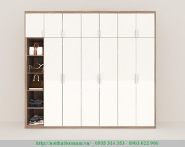 Tủ Quần Áo Gỗ Acrylic Đẹp Tp.Hcm