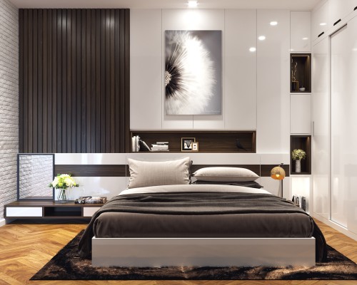 Giường Gỗ Công Nghiệp Đẹp Hiện Đại