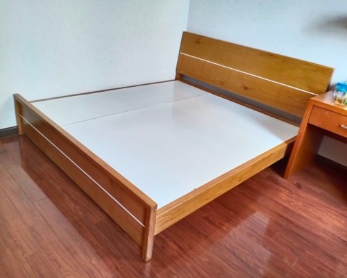 Giường Gỗ Tự Nhiên Sồi