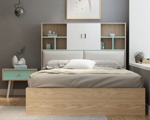 Giường Ngủ Có Giá Sách