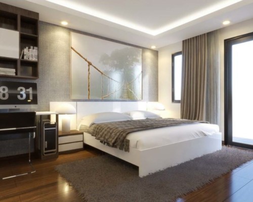 Giường Ngủ Đẹp Màu Trắng
