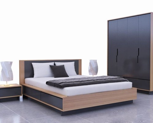 Giường Ngủ Gỗ MDF Phủ Melamine