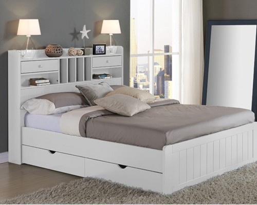 Giường Ngủ MDF Sơn Trắng