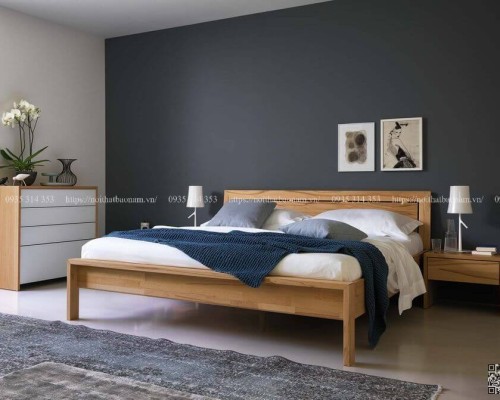 Giường Ngủ Gỗ Tự Nhiên Đẹp