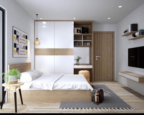 Giường Tủ Gỗ Công Nghiệp Hiện Đại