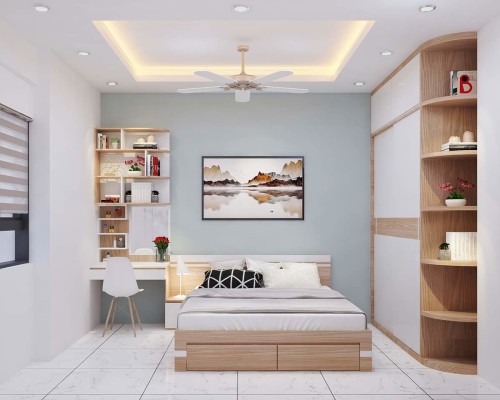 Phòng Ngủ Gỗ Hiện Đại