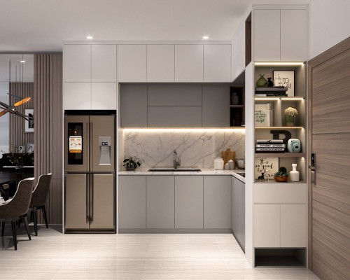 Thi Công Tủ Bếp Đẹp Hiện Đại TpHcm