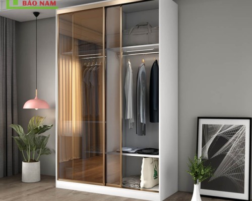 Tủ Áo Cánh Kính Lùa Đẹp Hiện Đại