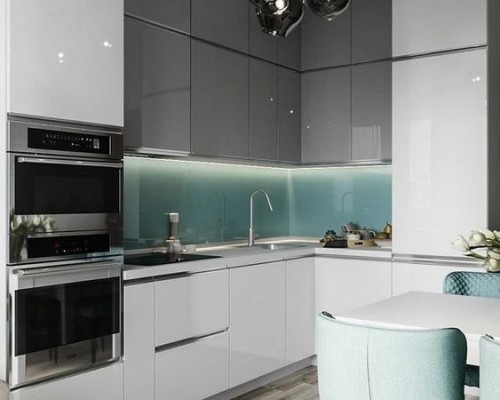 Tủ Bếp Acrylic Bóng Gương An Cường