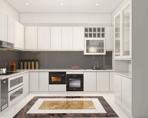 Tủ Bếp Acrylic Bóng Gương Hiện Đại