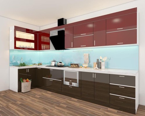 TỦ BẾP ACRYLIC ĐẸP