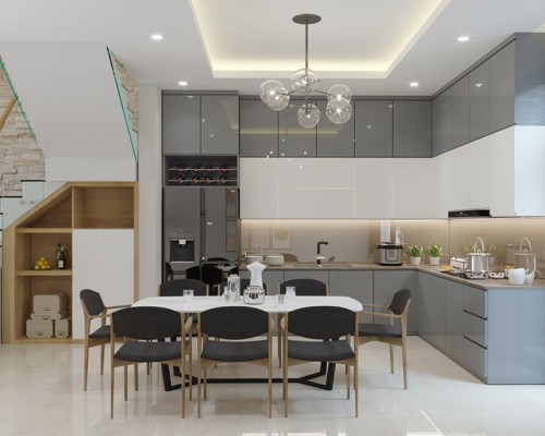 Tủ Bếp Acrylic Đẹp An Cường