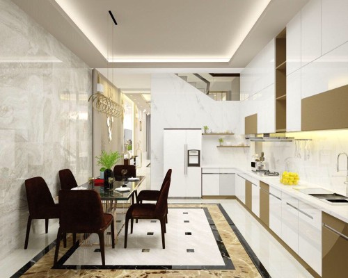 Tủ Bếp Acrylic Đẹp Giá Rẻ An Cường