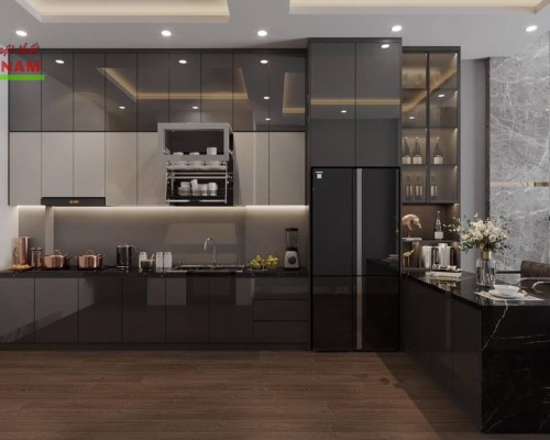 Tủ Bếp Acrylic Hiện Đại An Cường