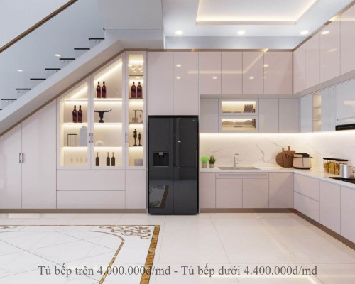 Tủ Bếp Acrylic Hiện Đại Đẹp Tp.Hcm