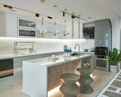 Tủ Bếp Acrylic Hiện Đại Giá Rẻ Hcm