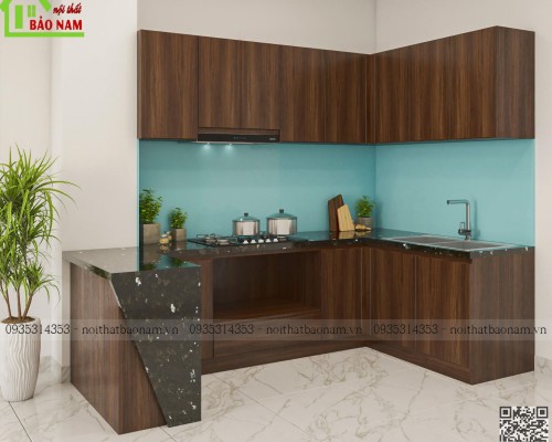 Tủ Bếp Chữ L Hiện Đại