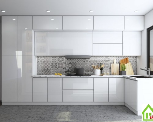 Tủ Bếp Gỗ Acrylic An Cường TpHcm