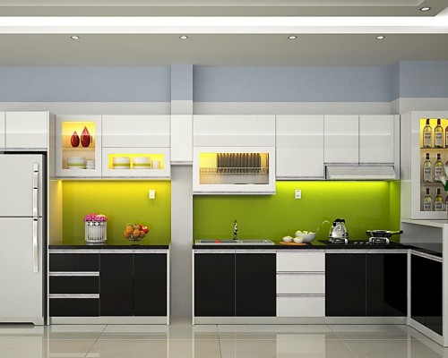 Tủ Bếp Gỗ Acrylic Giá Rẻ Đẹp