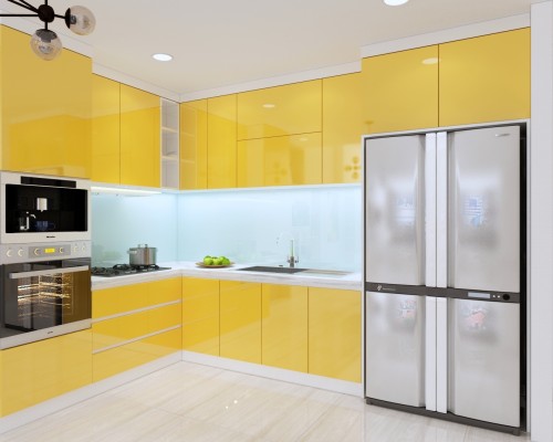 TỦ BẾP GỖ ACRYLIC GIÁ RẺ ĐẸP THỦ ĐỨC