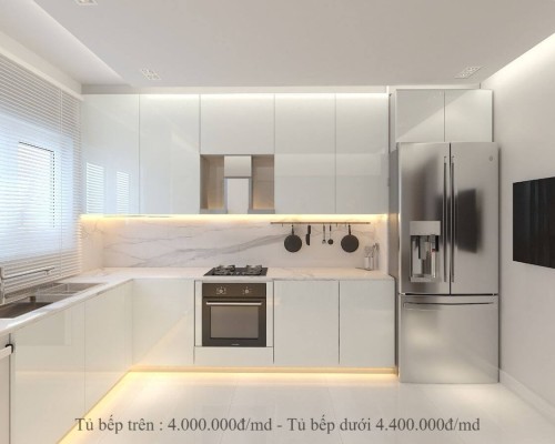 Tủ Bếp Gỗ Acrylic Rẻ Đẹp Tp.Hcm