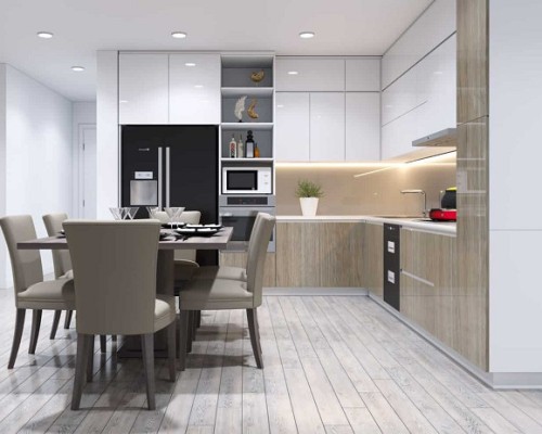 Tủ Bếp Gỗ Công Nghiệp An Cường Hiện Đại HCM