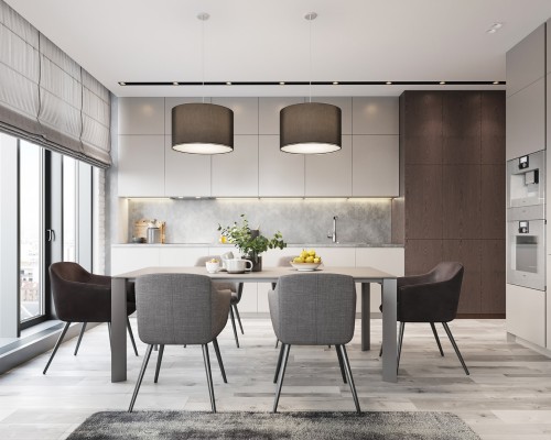 Tủ Bếp Gỗ Công Nghiệp Hiện Đại Giá Rẻ