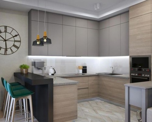 Tủ Bếp Gỗ Công Nghiệp Melamine