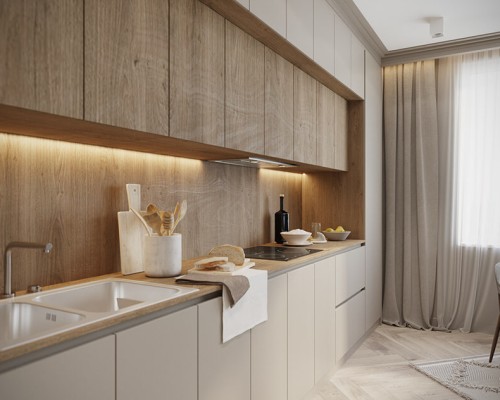 Tủ Bếp Gỗ Đẹp Giá Rẻ Hiện Đại