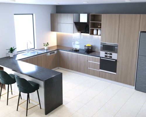 Tủ Bếp Gỗ Đẹp Thủ Đức