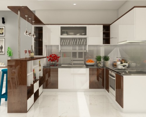 Tủ Bếp Gỗ Đẹp Tp.Hcm