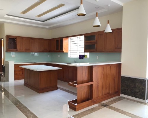 Tủ Bếp Gỗ Gõ Đỏ Giá Rẻ